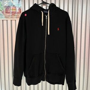 Black Polo Zip-Up